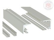 Saheco Top Track Set - 6m with Fixed Panel - Ceiling Or Wall Mount - Satin Anodized Aluminium